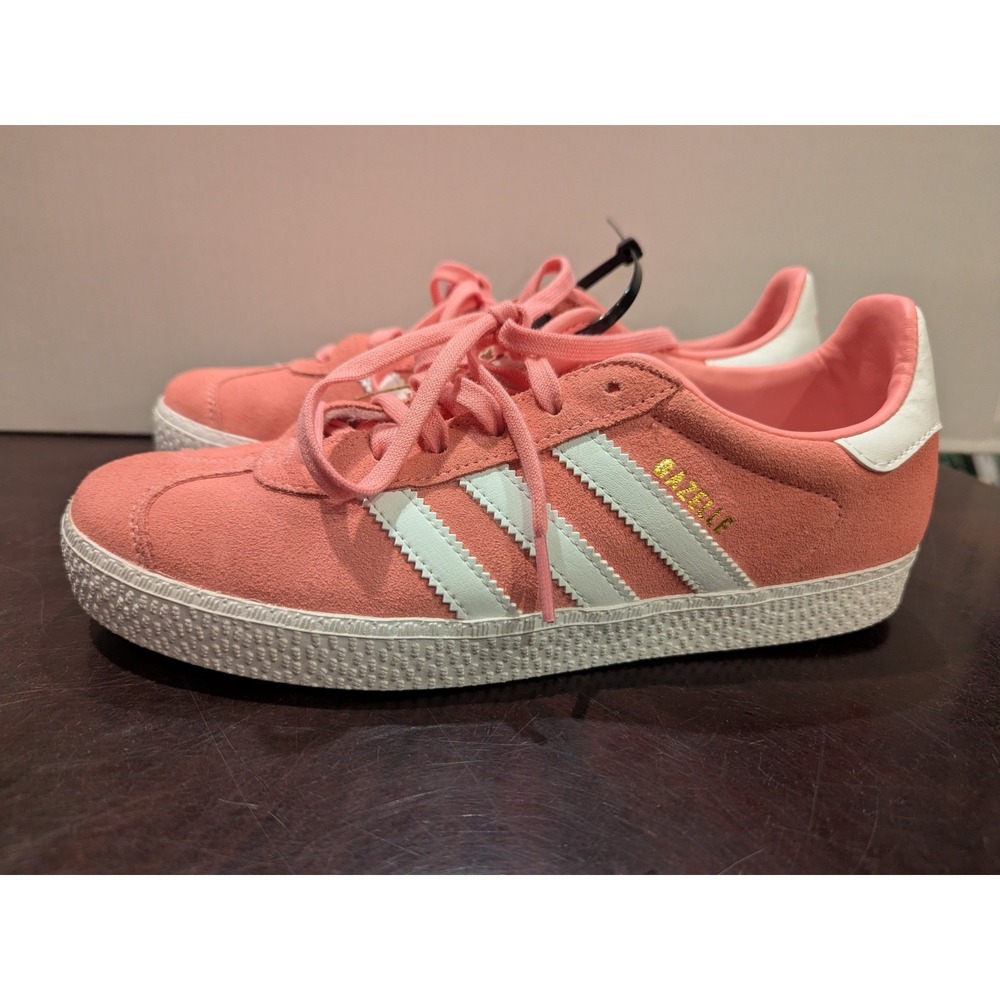 Adidas Originals Gazelle Pink White Shoes Youth US Size 4.5‎ (Women 6)